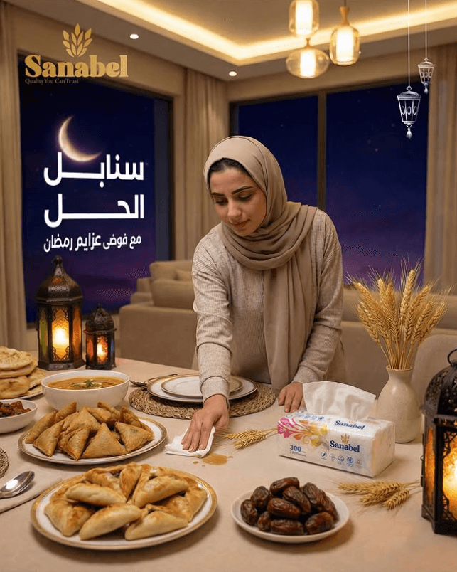 منشور سنابل الحل لمنتجات المناديل المنزلية